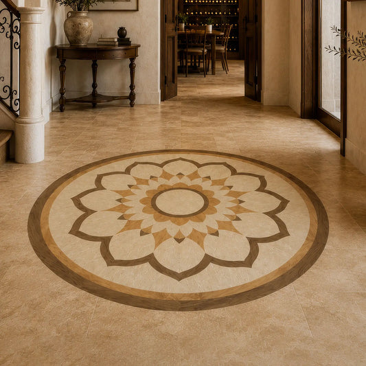 Vinyl Floor Medallion "Medina"