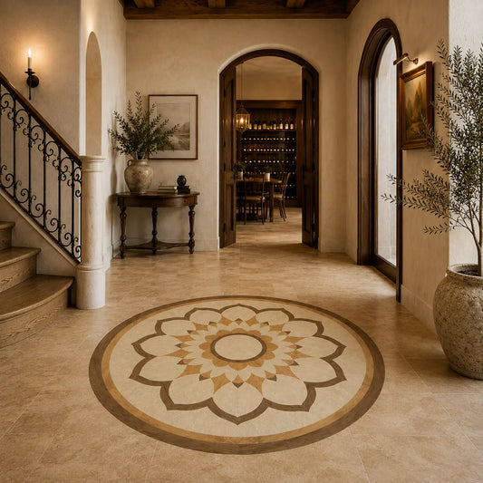 Vinyl Floor Medallion "Medina"