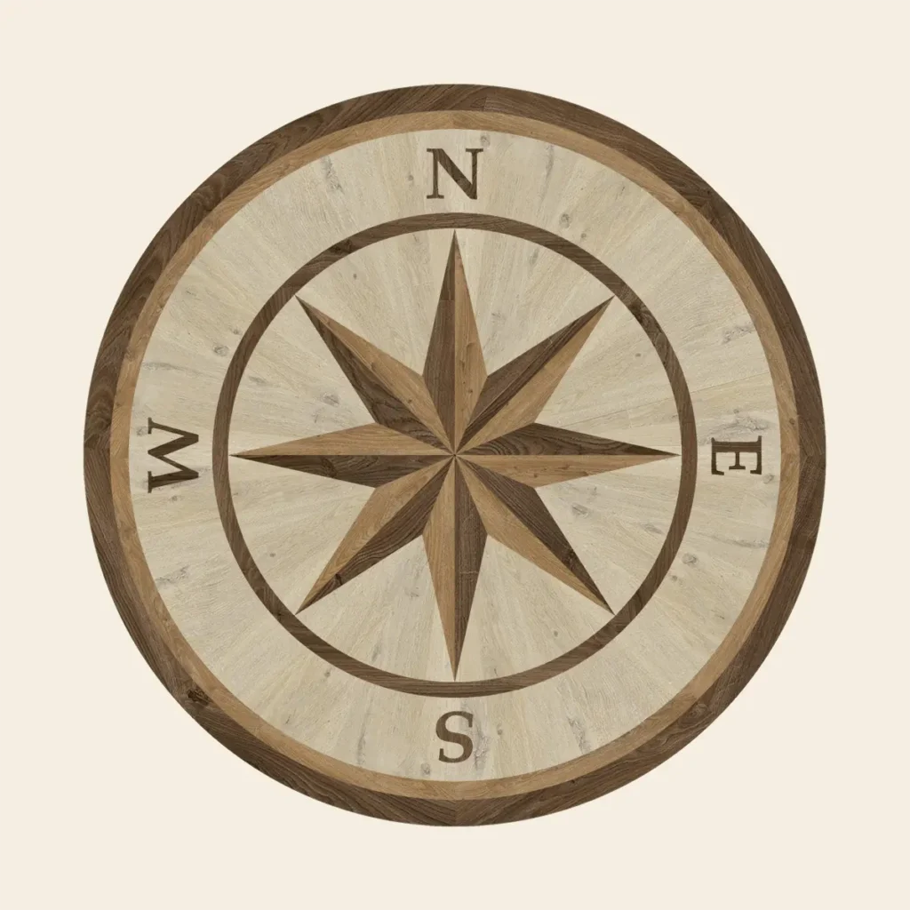 Vinyl Floor Medallion-VMC001-Mainland